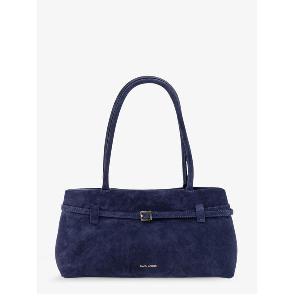 Manu Atelier Women Le Cambon East West Suede Shoulder Bag